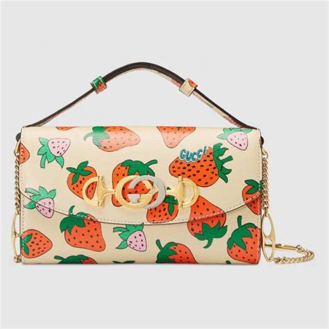 gucci strawberry bag 2019|Gucci fanny pack snake.